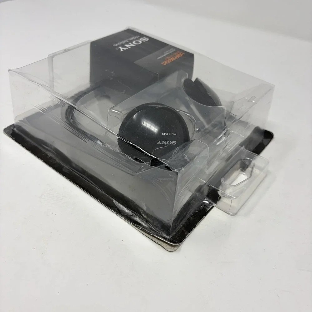 Sony MDR-G45LP Lightweight Behind the Neck Headphones Corded Black Sealed 2009